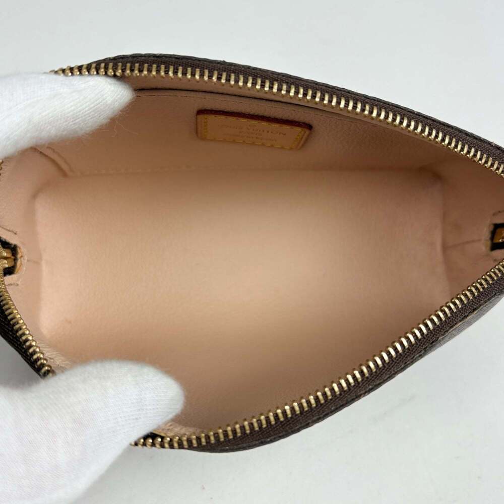 LOUIS VUITTON Brown Monogram Pochette Pouch - Picture 7 of 8